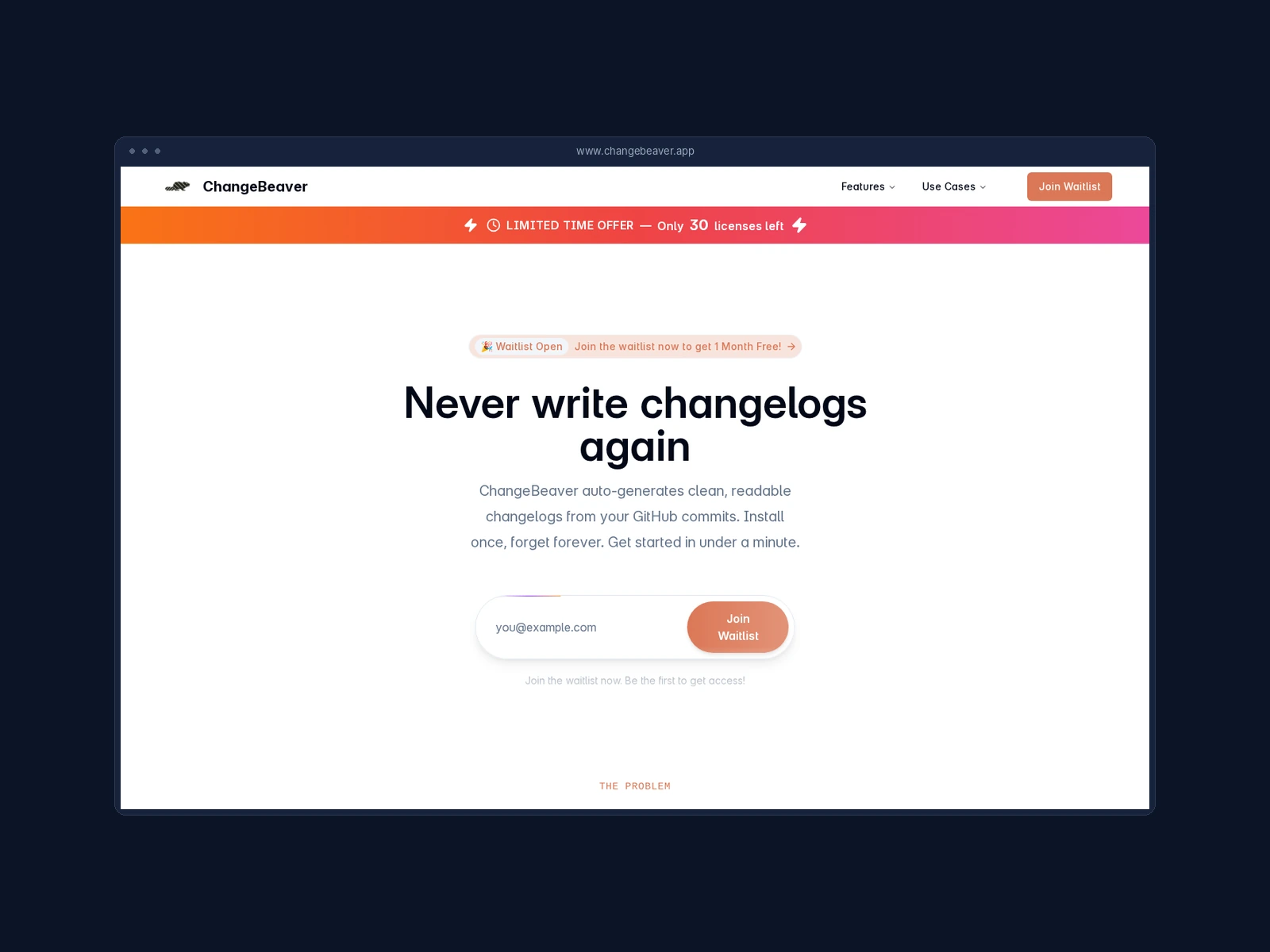 ChangeBeaver public homepage